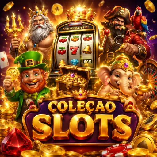 Coleção de slots online com símbolos coloridos e selos de RTP verificado