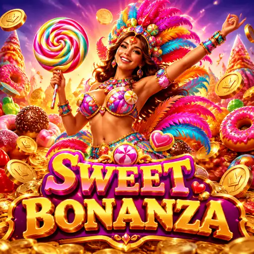 Demonstração dos multiplicadores bomba do Sweet Bonanza somando valores na tela