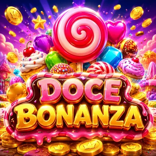 Screenshot do Sweet Bonanza com frutas coloridas e doces no grid 6x5